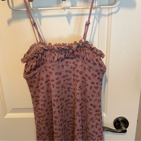 UO Evie Purple Floral Mini Dress rosebud bodycon summer spring flower dress - Picture 16 of 16